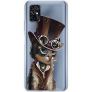 Прозрачный чехол BoxFace ZTE Blade V2020 Smart Steampunk Cat