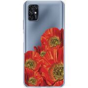 Прозрачный чехол BoxFace ZTE Blade V2020 Smart Red Poppies