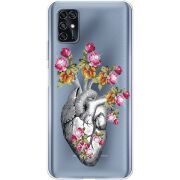 Чехол со стразами ZTE Blade V2020 Smart Heart