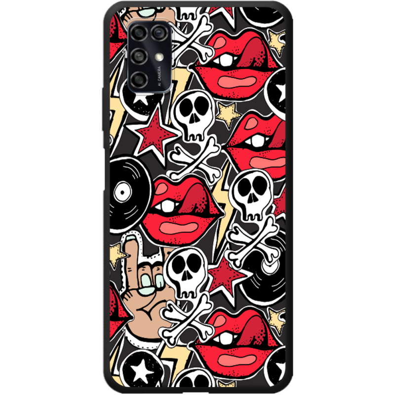 Черный чехол BoxFace ZTE Blade V2020 Smart Rock Graffiti