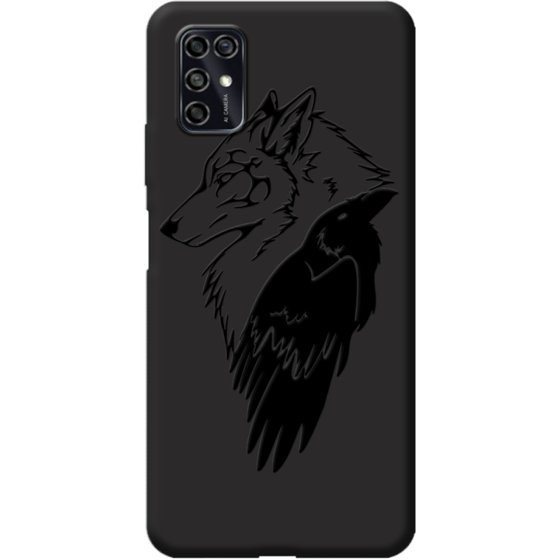 Черный чехол BoxFace ZTE Blade V2020 Smart Wolf and Raven