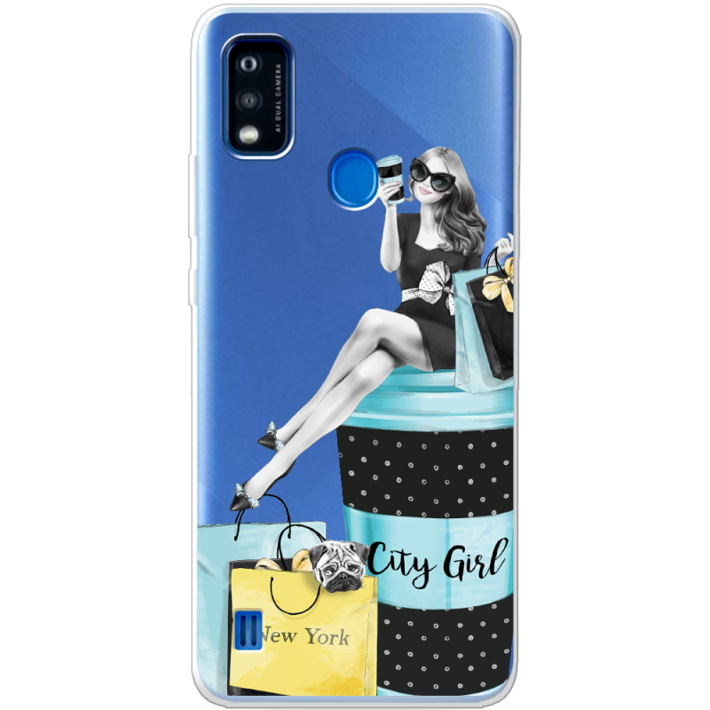 Прозрачный чехол BoxFace ZTE Blade A51 City Girl
