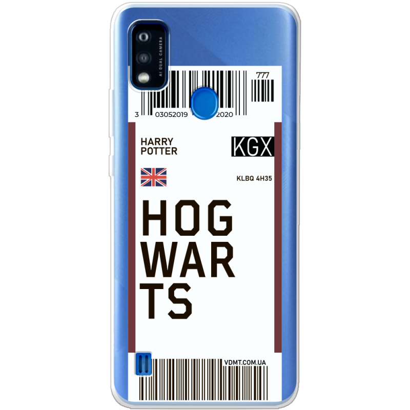 Прозрачный чехол BoxFace ZTE Blade A51 Ticket Hogwarts