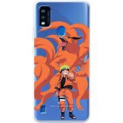 Прозрачный чехол BoxFace ZTE Blade A51 Naruto and Kurama