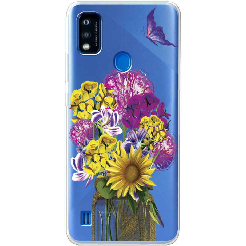 Прозрачный чехол BoxFace ZTE Blade A51 My Bouquet