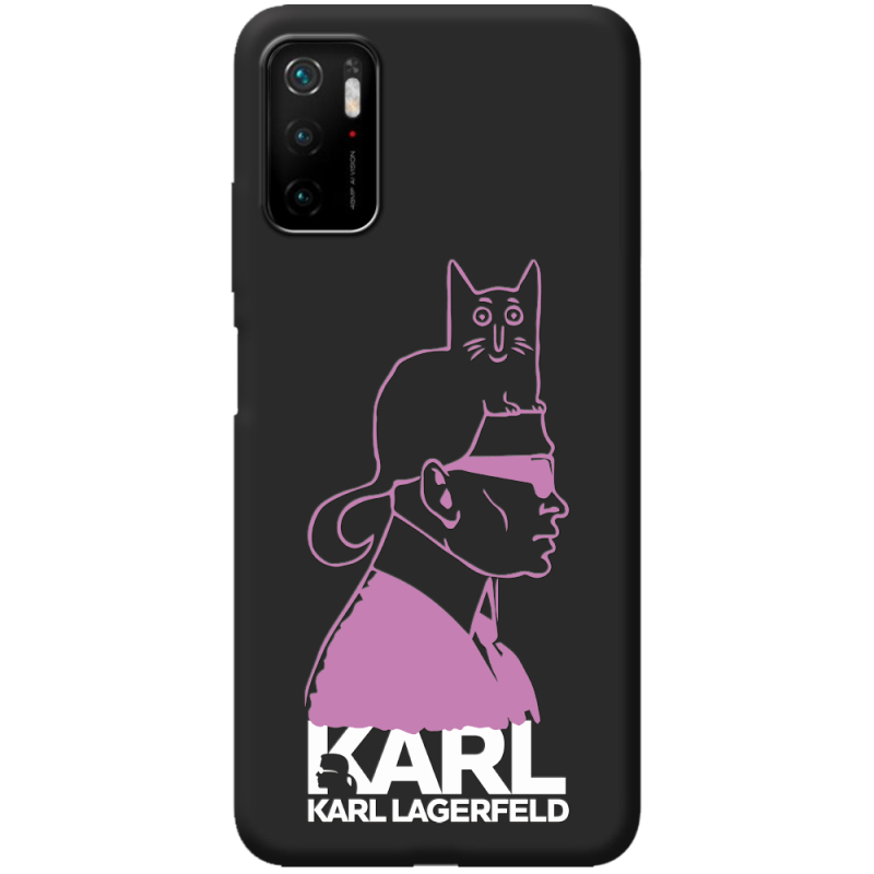 Черный чехол BoxFace Xiaomi Redmi Note 10 5G Pink Karl