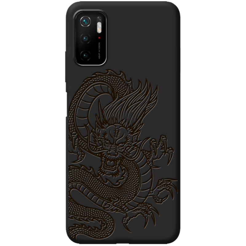 Черный чехол BoxFace Xiaomi Redmi Note 10 5G Chinese Dragon