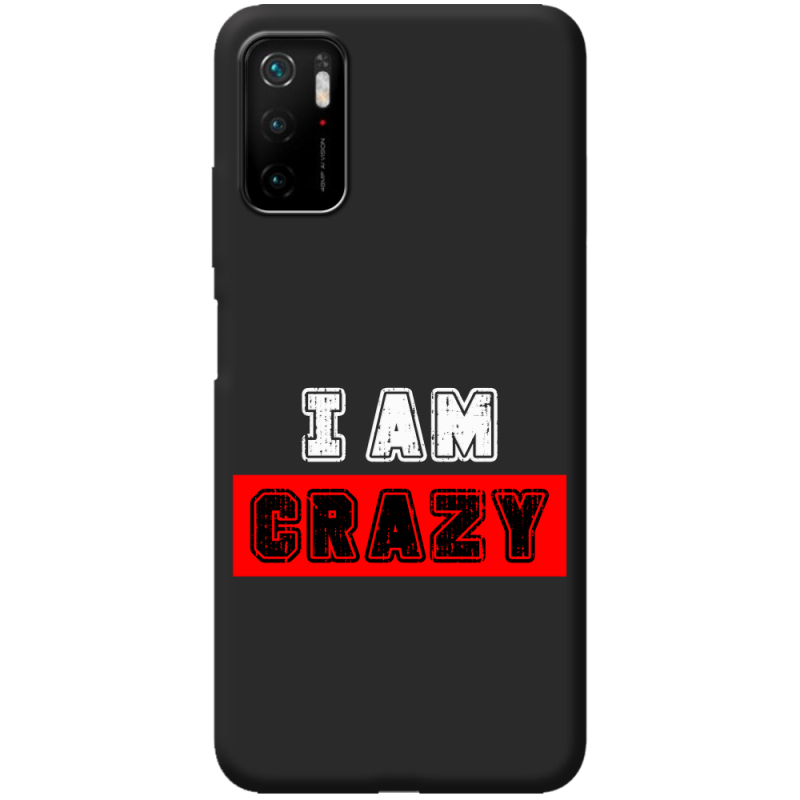 Черный чехол BoxFace Xiaomi Redmi Note 10 5G I'm Crazy