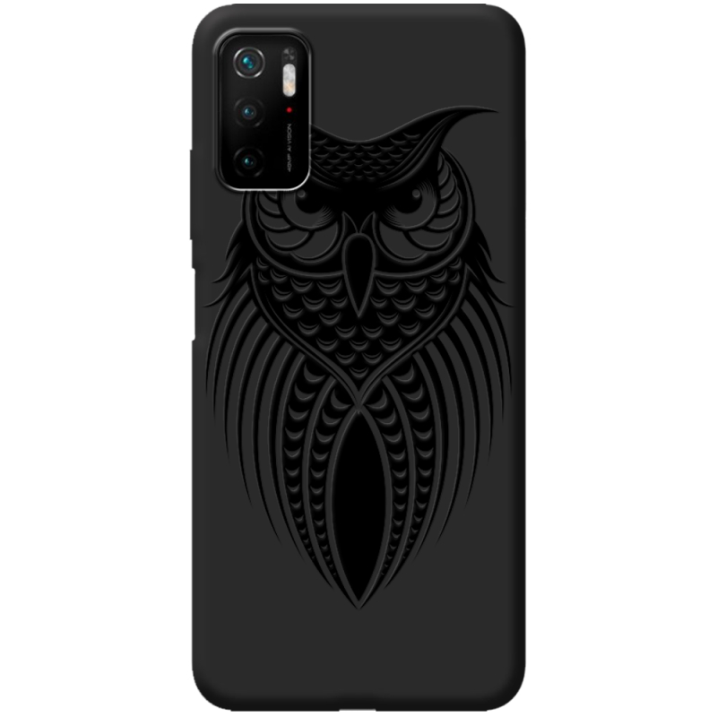 Черный чехол BoxFace Xiaomi Redmi Note 10 5G Owl