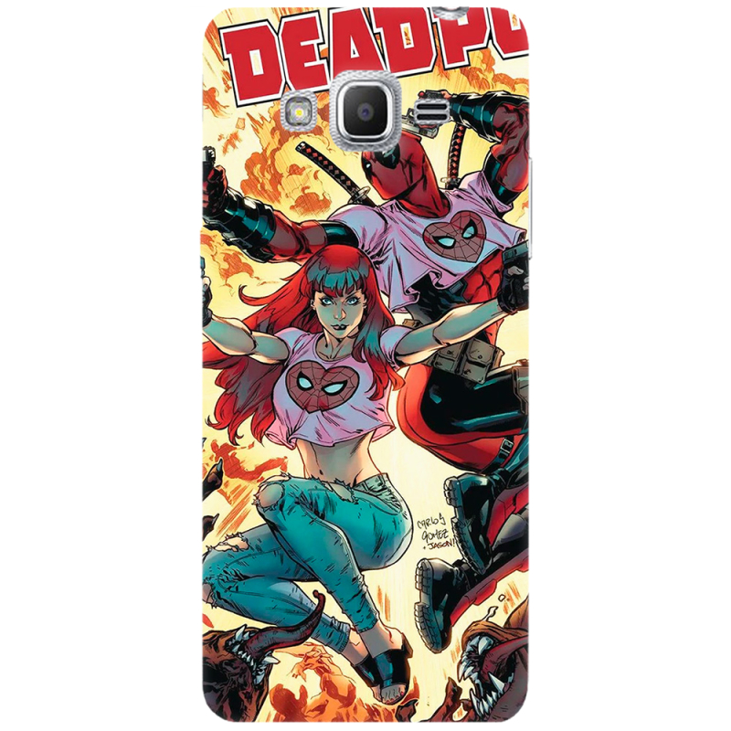 Чехол Uprint Samsung Galaxy J2 Prime G532F Deadpool and Mary Jane