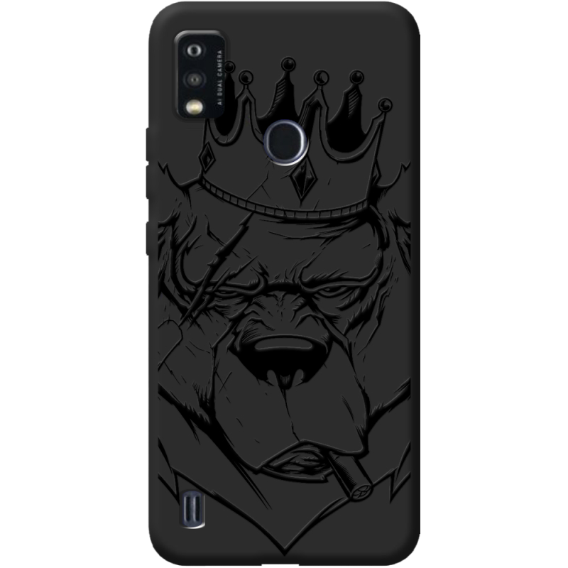 Черный чехол BoxFace ZTE Blade A51 Bear King