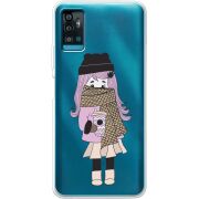 Прозрачный чехол BoxFace ZTE Blade A71 Winter Morning Girl