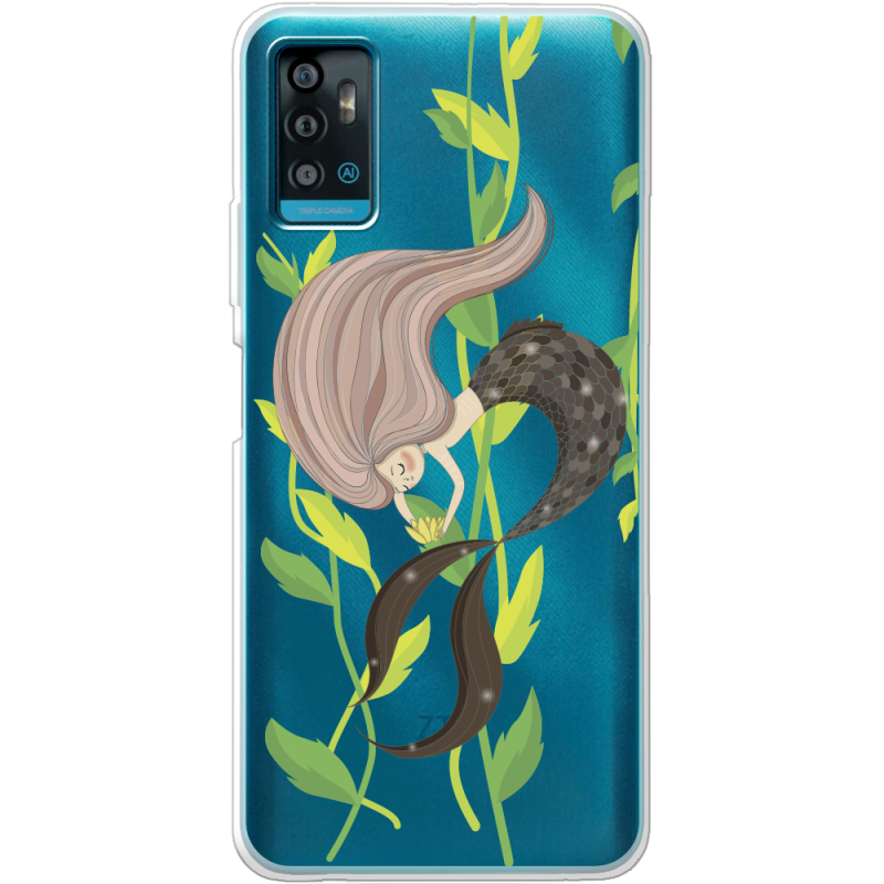 Прозрачный чехол BoxFace ZTE Blade A71 Cute Mermaid