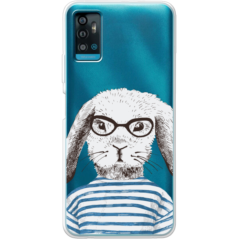 Прозрачный чехол BoxFace ZTE Blade A71 MR. Rabbit