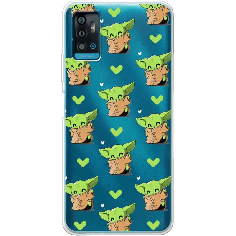 Прозрачный чехол BoxFace ZTE Blade A71 Pattern Baby Yoda