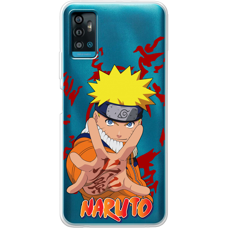 Прозрачный чехол BoxFace ZTE Blade A71 Naruto