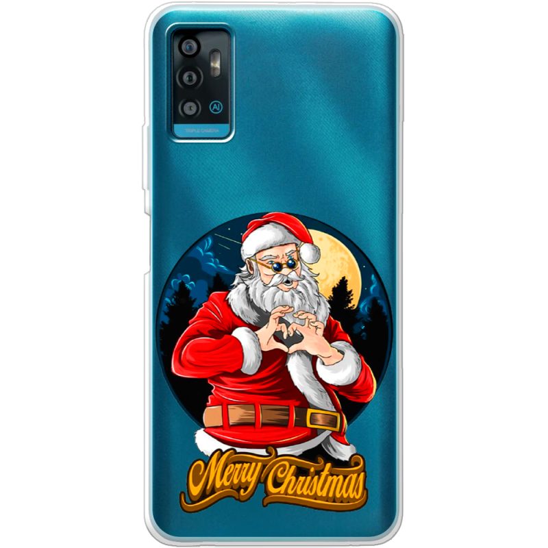 Прозрачный чехол BoxFace ZTE Blade A71 Cool Santa