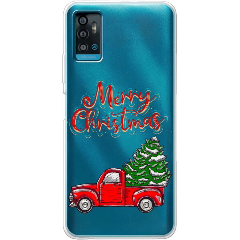 Прозрачный чехол BoxFace ZTE Blade A71 Holiday Car