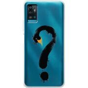 Прозрачный чехол BoxFace ZTE Blade A71 Swan question