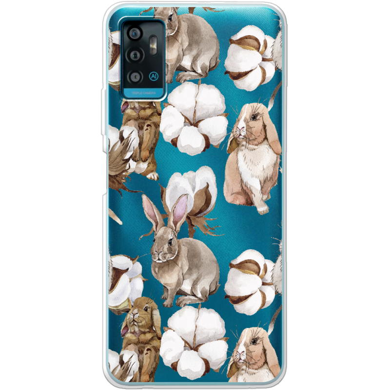 Прозрачный чехол BoxFace ZTE Blade A71 Cotton and Rabbits