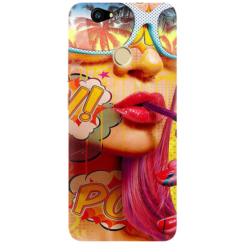 Чехол Uprint Huawei Nova Yellow Girl Pop Art