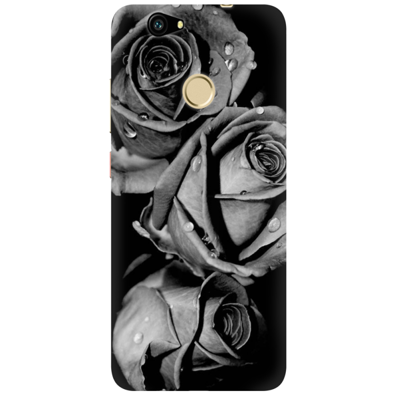 Чехол Uprint Huawei Nova Black and White Roses