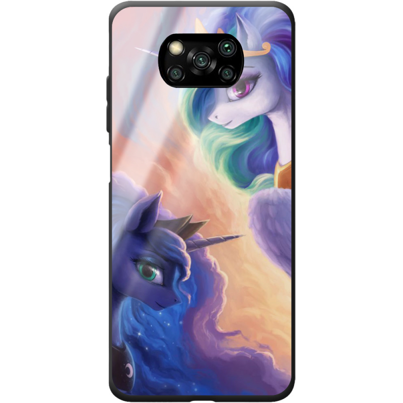 Защитный чехол BoxFace Glossy Panel Poco X3  My Little Pony Rarity  Princess Luna