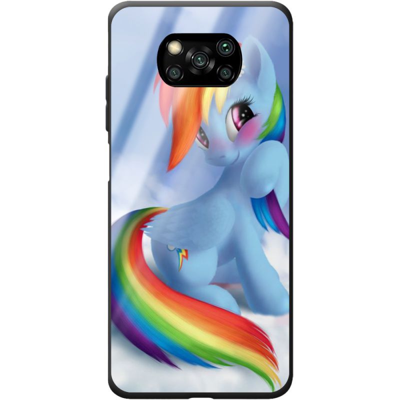 Защитный чехол BoxFace Glossy Panel Poco X3  My Little Pony Rainbow Dash