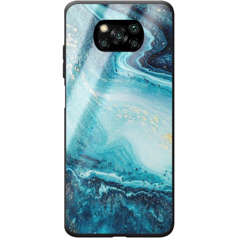 Защитный чехол BoxFace Glossy Panel Poco X3  Blue Marble