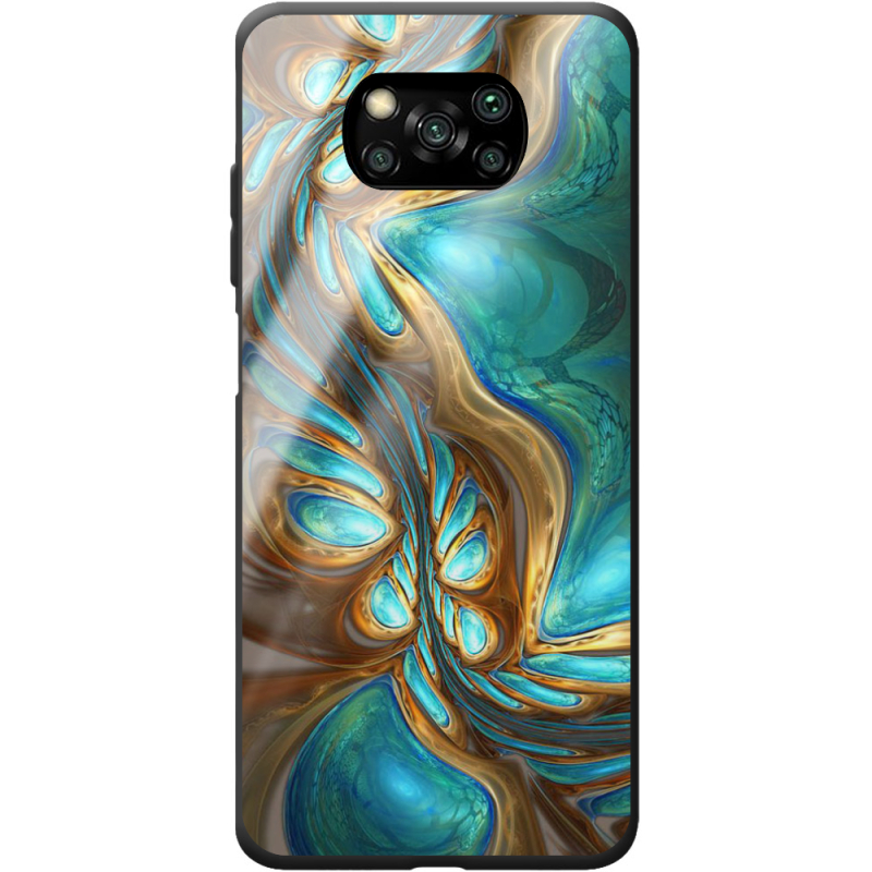 Защитный чехол BoxFace Glossy Panel Poco X3  Blue Abstraction