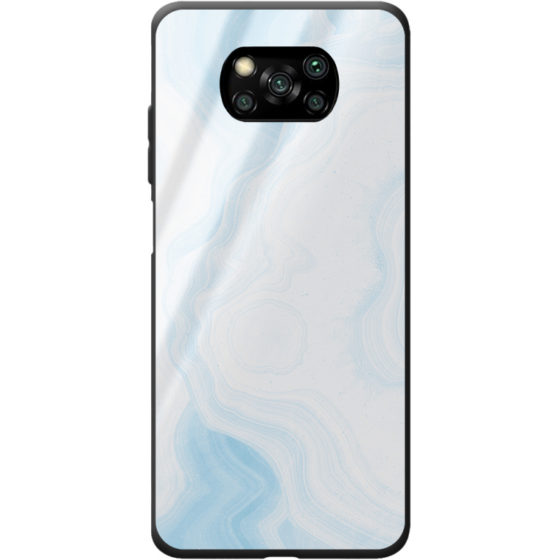 Защитный чехол BoxFace Glossy Panel Poco X3  Light Marble