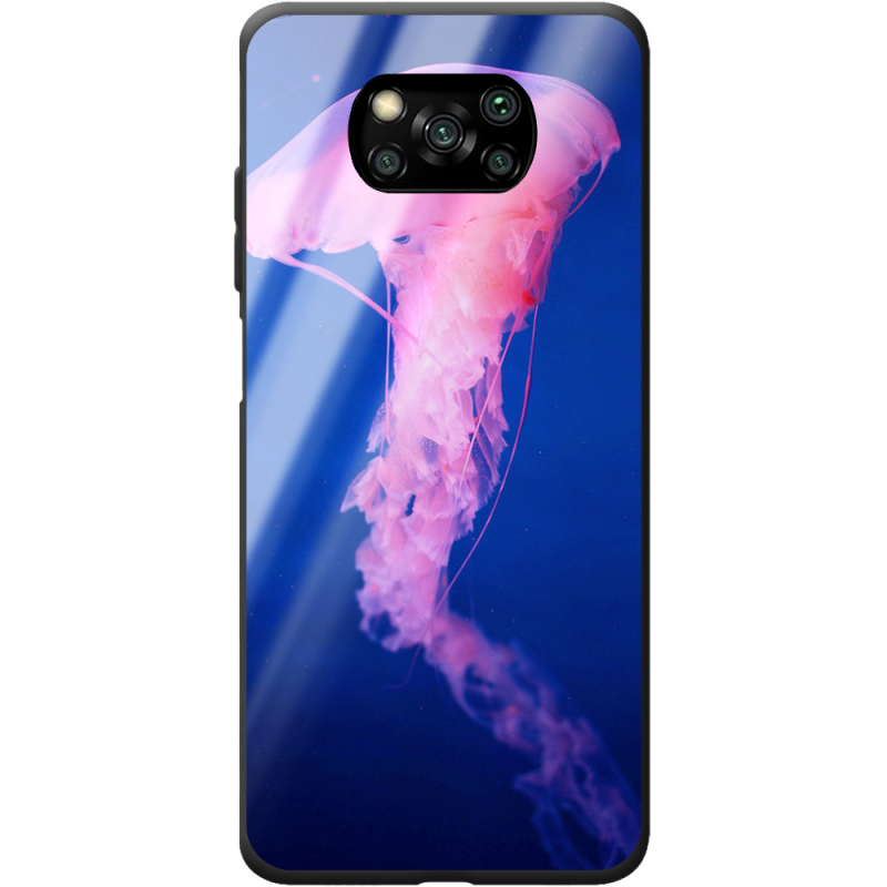 Защитный чехол BoxFace Glossy Panel Poco X3  Jellyfish