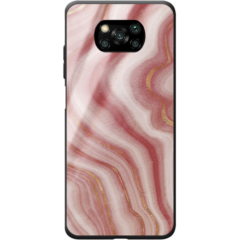 Защитный чехол BoxFace Glossy Panel Poco X3 Pro Print Marble