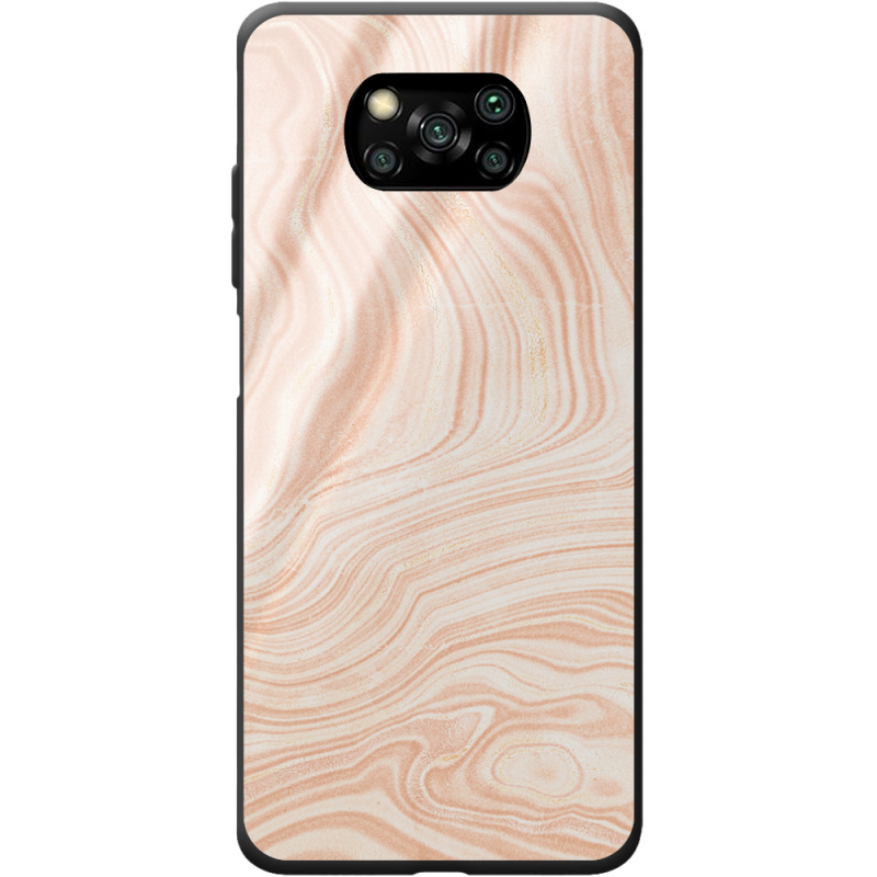 Защитный чехол BoxFace Glossy Panel Poco X3 Pro Delicate Marble