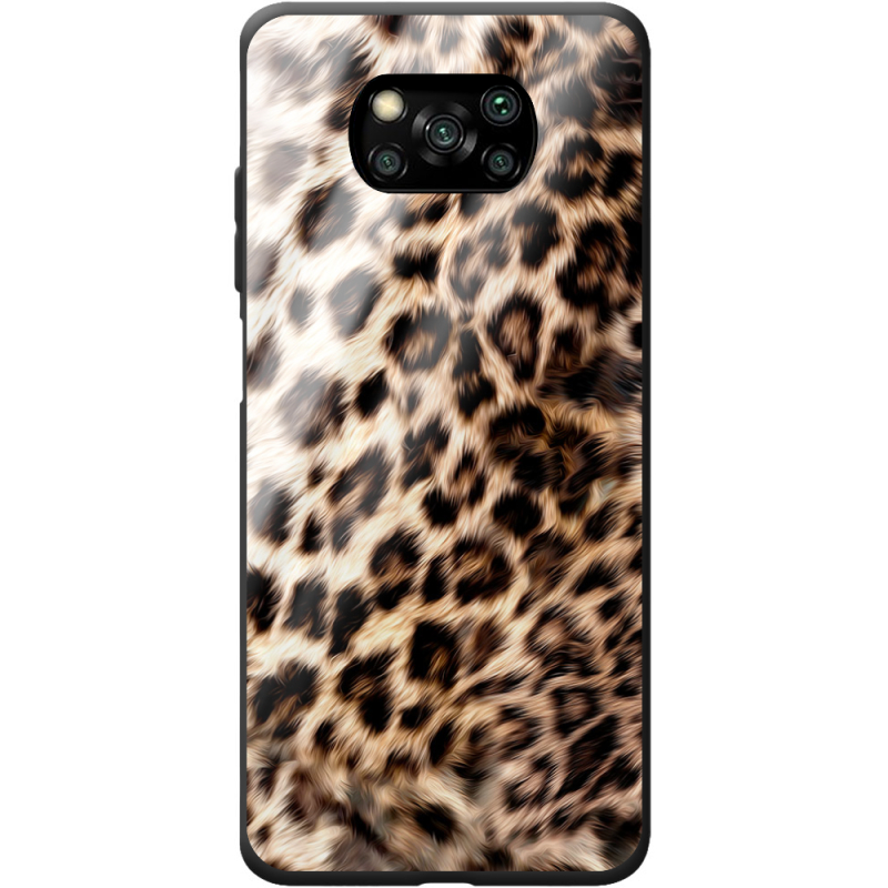 Защитный чехол BoxFace Glossy Panel Poco X3 Pro Leopard Fur