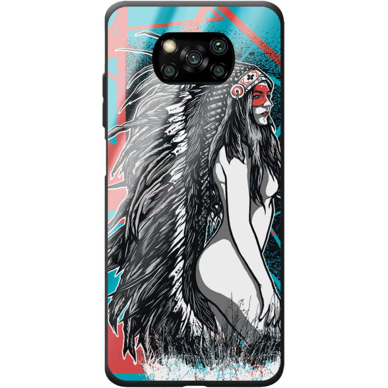 Защитный чехол BoxFace Glossy Panel Poco X3 Pro Indian Girl