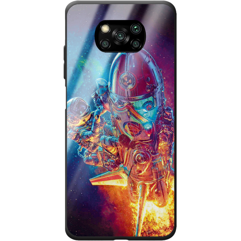 Защитный чехол BoxFace Glossy Panel Poco X3 Pro Astronaut in Space