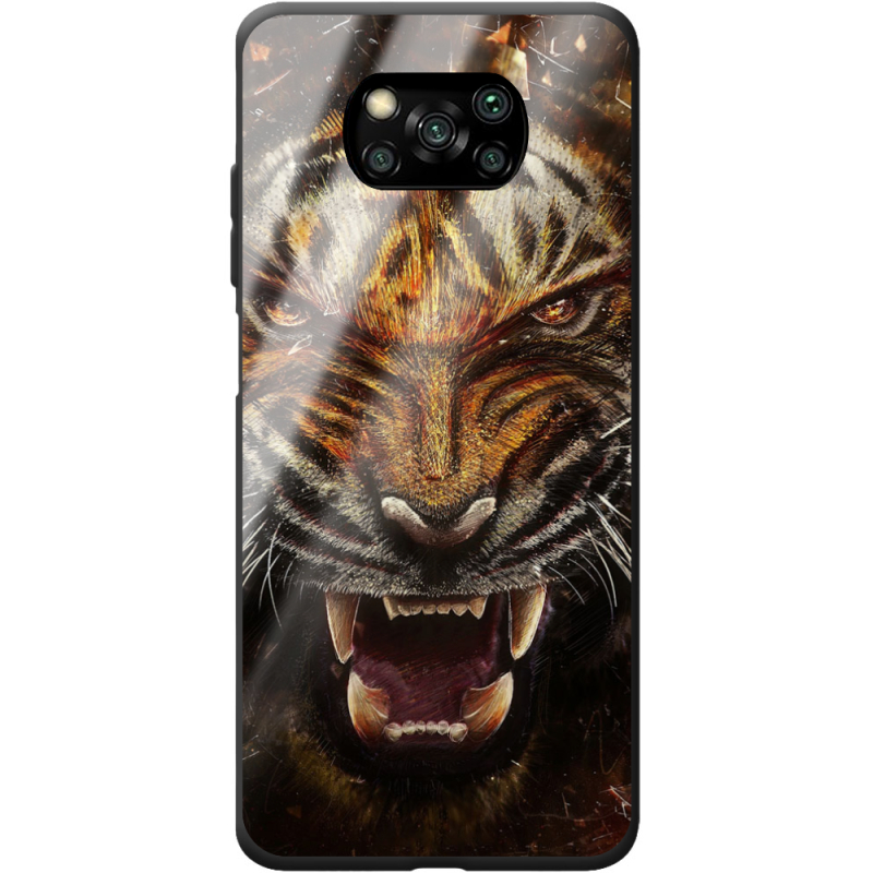 Защитный чехол BoxFace Glossy Panel Poco X3 Pro Tiger