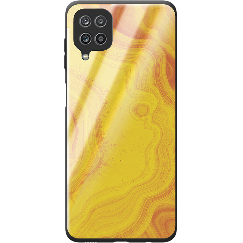 Защитный чехол BoxFace Glossy Panel Samsung Galaxy A22 (A225) Yellow Marble