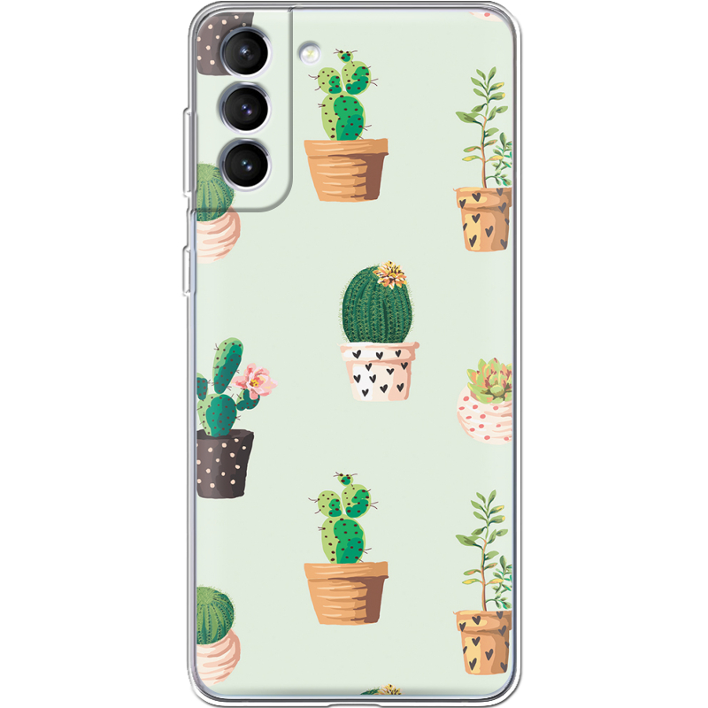 Чехол BoxFace Samsung Galaxy S22 (S901) L-green Cacti