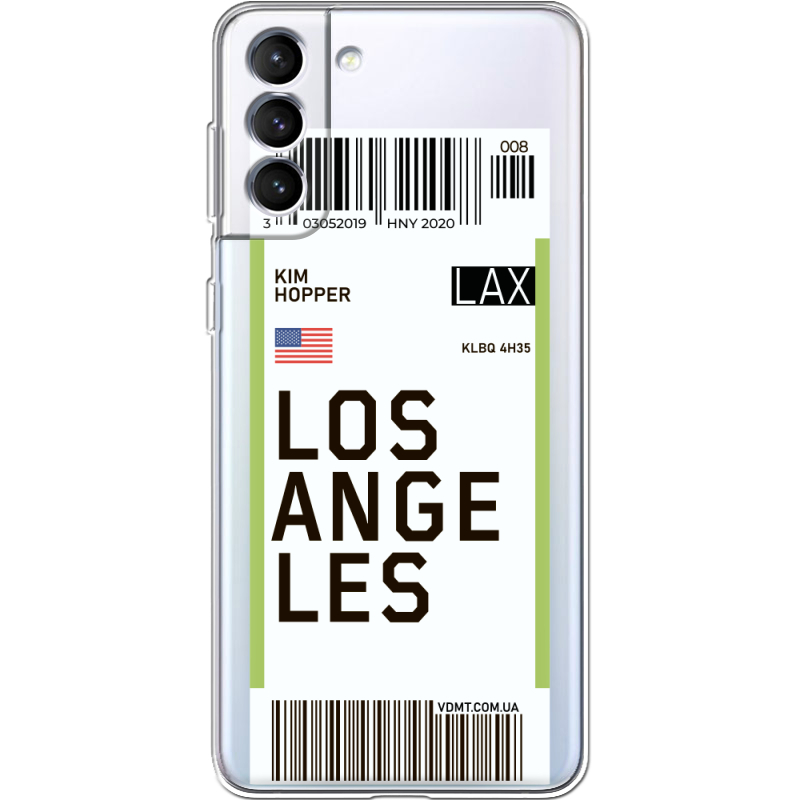 Прозрачный чехол BoxFace Samsung Galaxy S22 (S901) Ticket Los Angeles