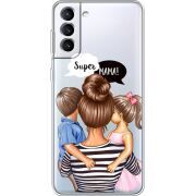 Прозрачный чехол BoxFace Samsung Galaxy S22 (S901) Super Mama