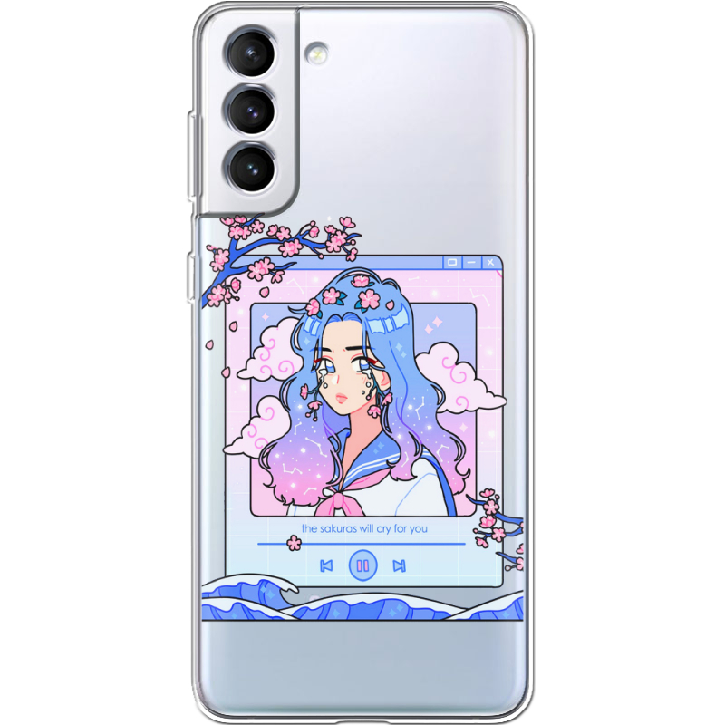 Прозрачный чехол BoxFace Samsung Galaxy S22 (S901) The Sakuras Will Cry For You