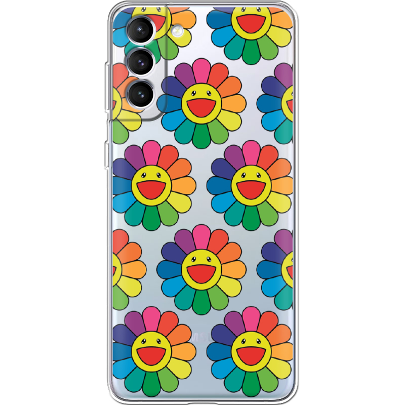 Прозрачный чехол BoxFace Samsung Galaxy S22 (S901) Hippie Flowers
