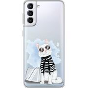 Прозрачный чехол BoxFace Samsung Galaxy S22 (S901) Cat Style