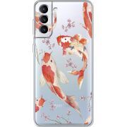 Прозрачный чехол BoxFace Samsung Galaxy S22 (S901) Japanese Koi Fish