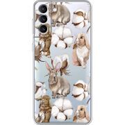 Прозрачный чехол BoxFace Samsung Galaxy S22 (S901) Cotton and Rabbits