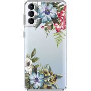 Прозрачный чехол BoxFace Samsung Galaxy S22 (S901) Floral