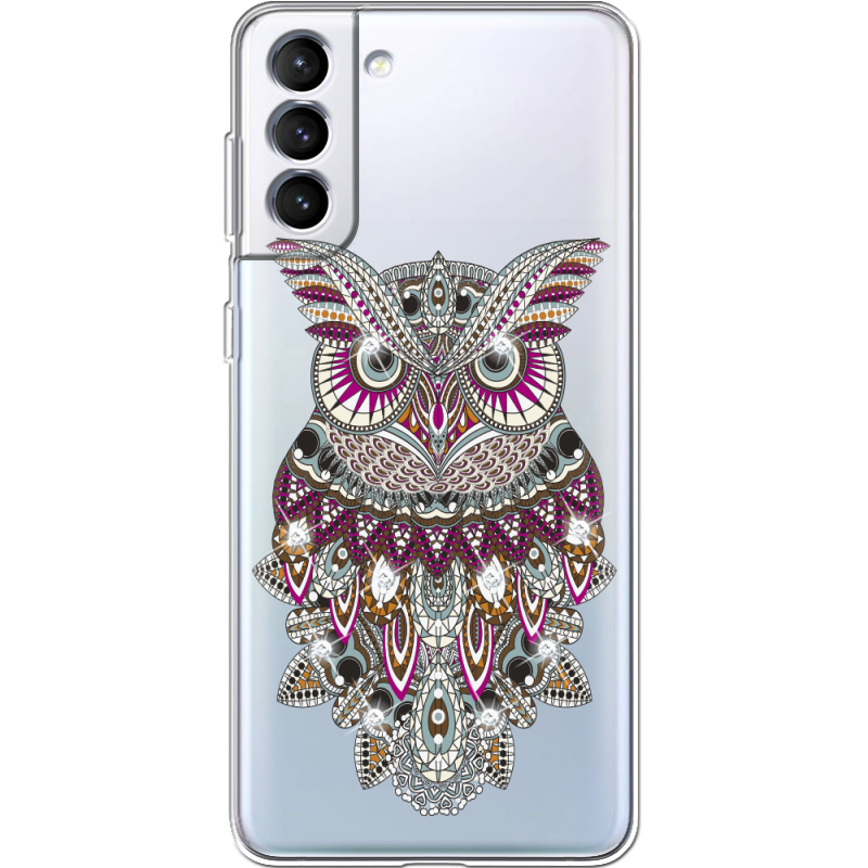 Чехол со стразами Samsung Galaxy S22 (S901) Owl