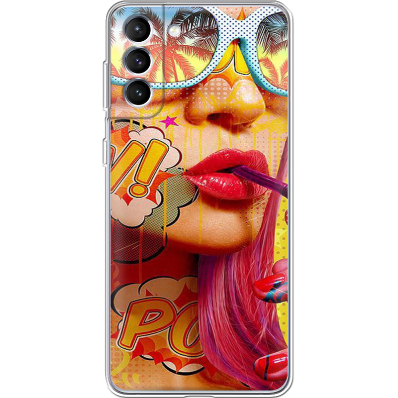 Чехол BoxFace Samsung Galaxy S22 Plus (S906) Yellow Girl Pop Art